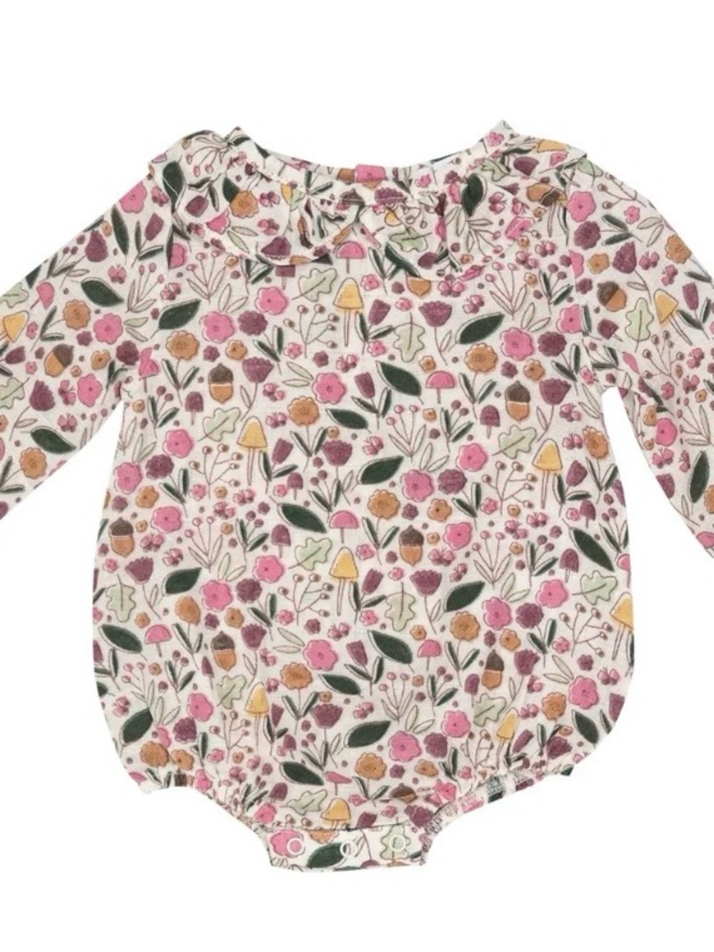 Angel Dear Long Sleeve Fall Floral Baby Romper - 6-12 Months